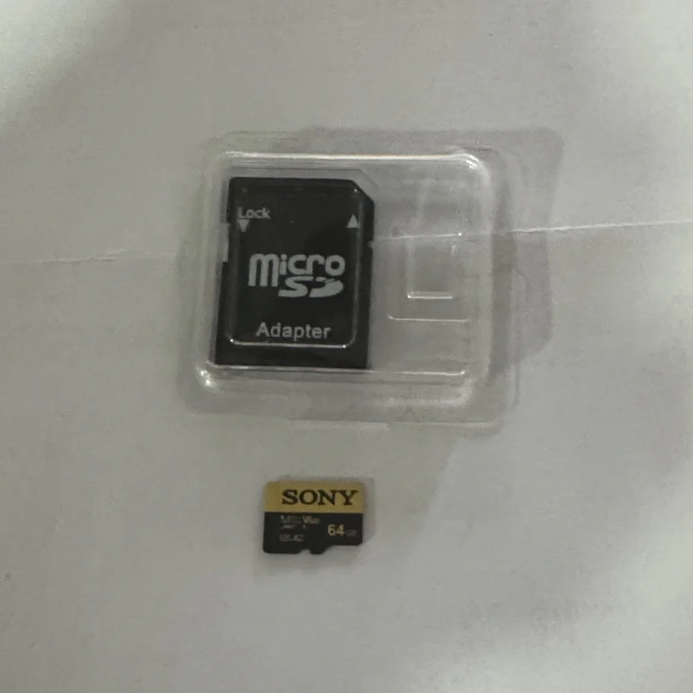 Sony Black and Gold Micro SD Card with Adapter